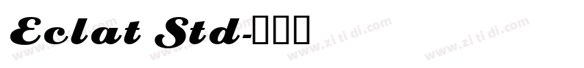 Eclat Std字体转换